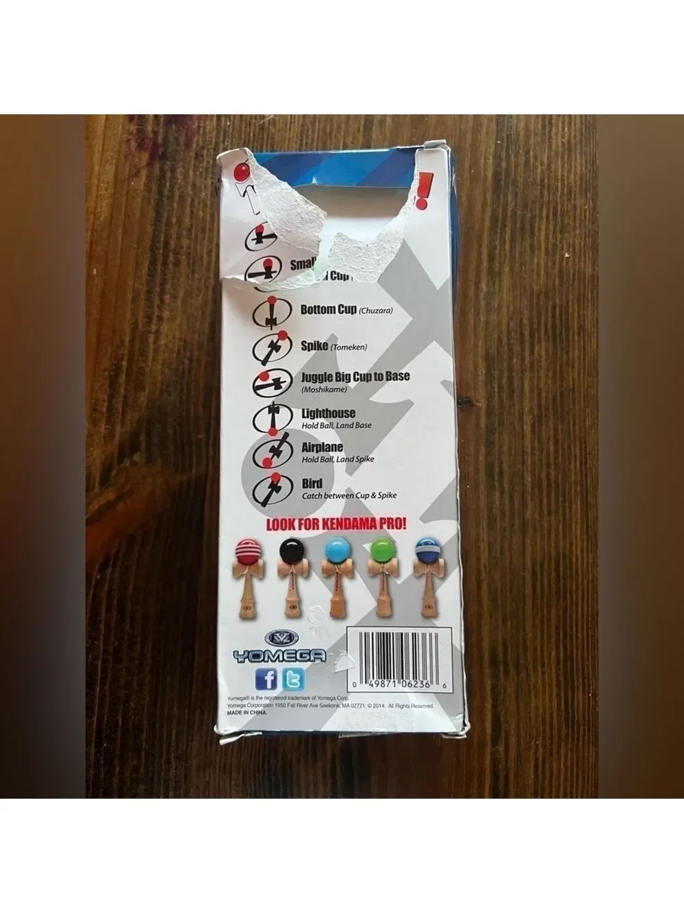 YOMEGA KENDAMA PRO SKILL TOY YO-YO TOSS & CATCH GAME Cup Ball